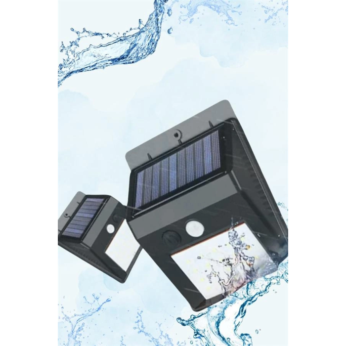 Güneş Enerjili Sensörlü Duvar Lambası Bahçe Lamba Suya Dayanıklı Bahçe Aydınlatma ( Lisinya )