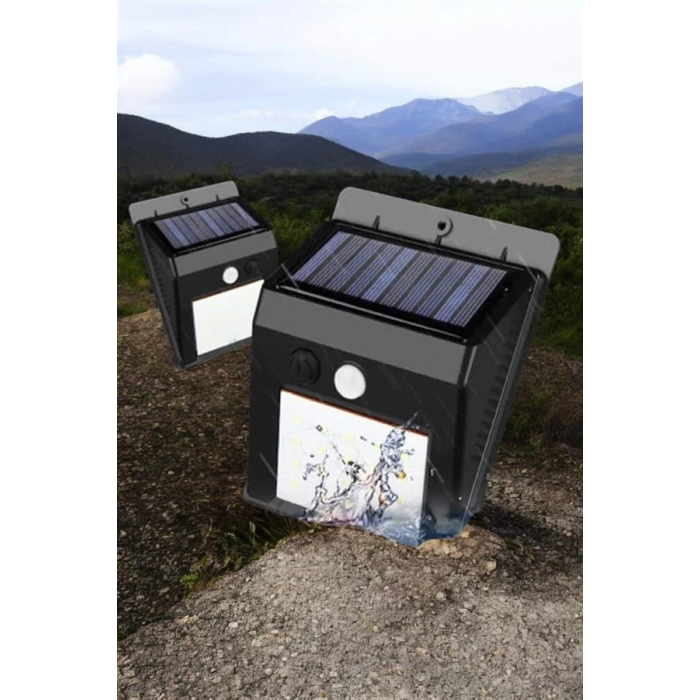 Solar Lamba Giriş, Bahçe Yol Avlu Hareket Sensörlü Led Parlak Gece Su Geçirmez ( Lisinya )