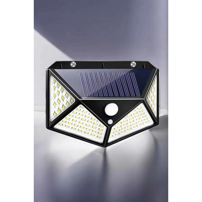 Güneş Enerjili Bahçe Aydınlatma Lambası Solar 100 Led Lamba ( Lisinya )