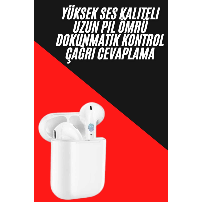 Yeni Nesil Çift Mikrofonlu Dokunmatik Kablosuz Bluetooth Kulaklık ( Lisinya )