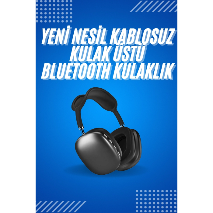 2025 Model Kulak Üstü Kablosuz Bluetooth Kulaklık Gürültü Azalta Uzun Pil ( Lisinya )