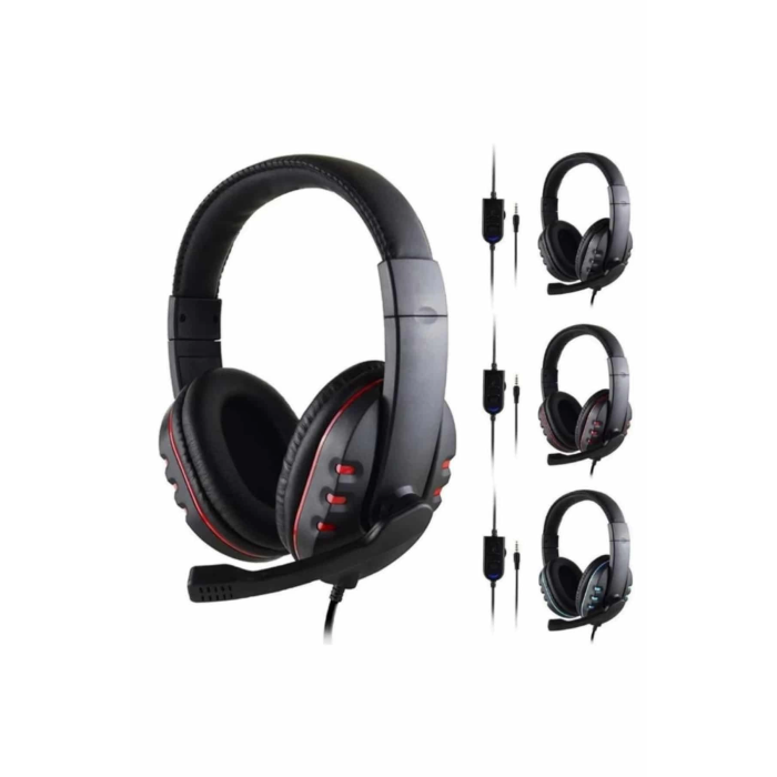 Kulaklığı Kulak Üstü Kablolu Stereo Mikrofonlu Yumuşak Kulak Yastığı ( Lisinya )