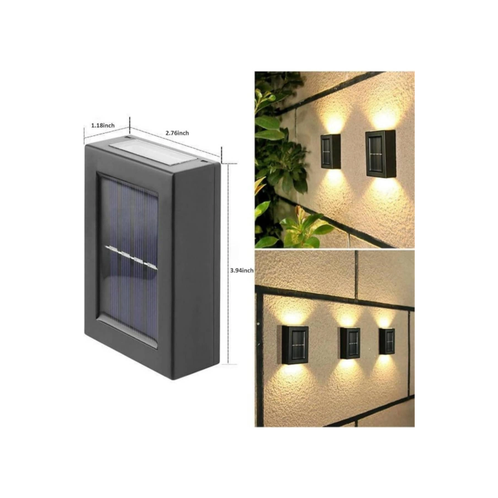 Dekoratif Duvar Lambası Solar Güneş Enerjili Bahçe Aydınlatması ( Lisinya )