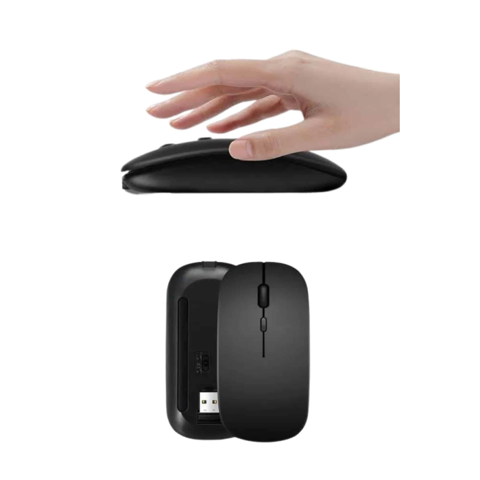 Kablosuz Mouse Fare Şarjlı Bluetooth Wireless Çift Modlu Sessiz ( Lisinya )