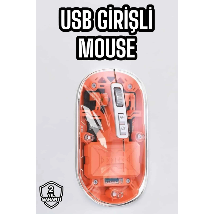 Sessiz Kablosuz Usb Girişli Mouse Fare Yüksek Performanslı ( Lisinya )