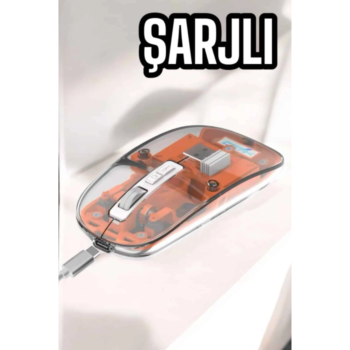 Kablosuz Mouse Fare 5.0 Bluetooth Bağlantılı Usb Girişli ( Lisinya )