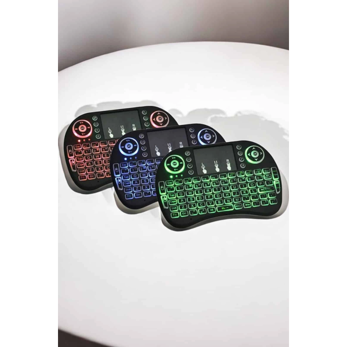 Usb Bağlantılı Mini Q Klavye Işıklı Tüm Cihazlara Uyumlu ( Lisinya )