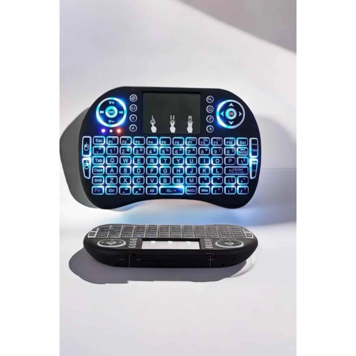 Tv Uyumlu Mini Klavye Q Klavye Işıklı Tüm Cihazlara Uyumlu ( Lisinya )