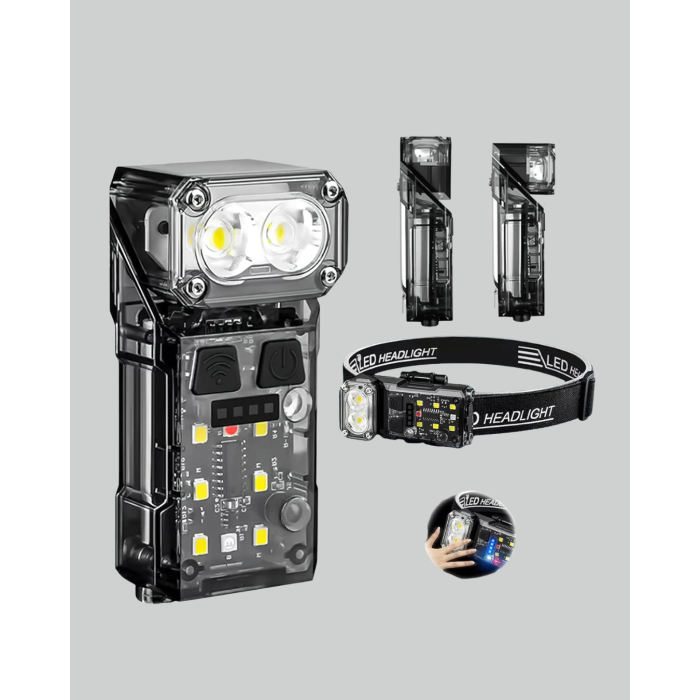 Kamp Ve Outdoor İçin Led Far 10 Saat Pil Sensörlü Manyetik ( Lisinya )