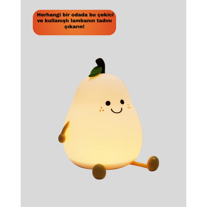 Armut Gece Lambası Usb Şarjlı Ayarlanabilir Led Işık ( Lisinya )