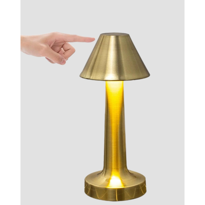 Led Masa Lambası 3 Renk Ayarlı Şarjlı Kablosuz Modern Tasarım ( Lisinya )