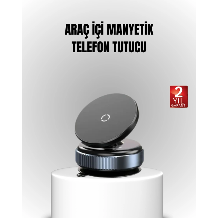 Vakum Adsorpsiyonlu Manyetik Telefon Tutucu Güçlü N52 360° Evrensel Uyumluluk ( Lisinya )