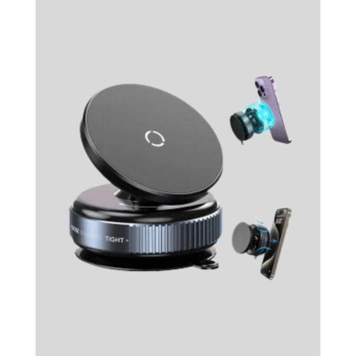 Vakum Adsorpsiyonlu Manyetik Telefon Tutucu Güçlü N52 360° Evrensel Uyumluluk ( Lisinya )