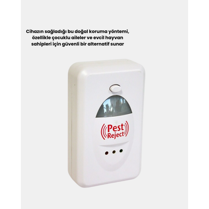 Ultrasonik Haşere Kovucu Cihaz – Sessiz, Kimyasalsız Ve Etkili Koruma ( Lisinya )