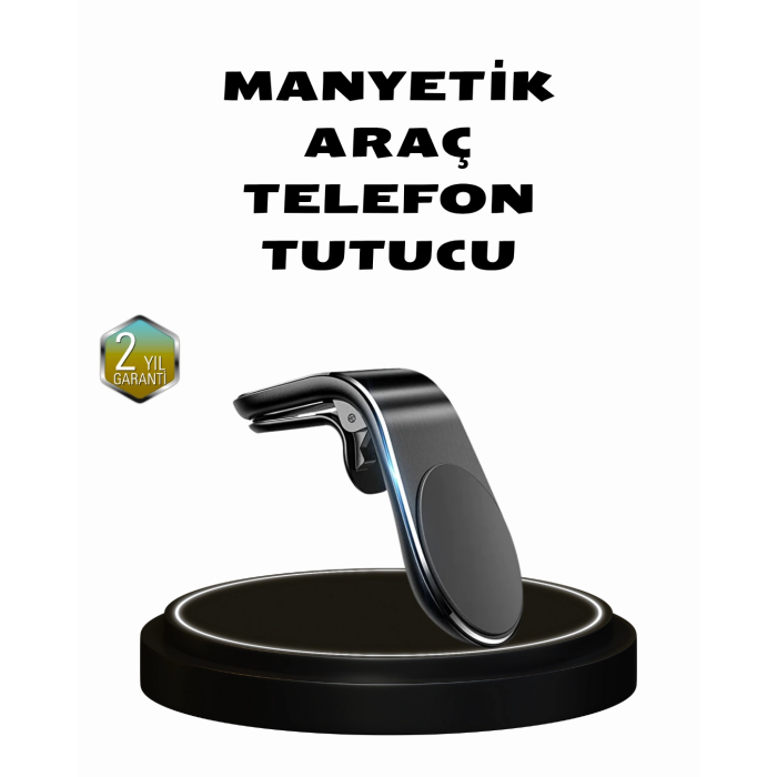 360° Dönebilen Manyetik Araç Telefon Tutucu Sarsıntısız Ve Şık Tasarımlı ( Lisinya )