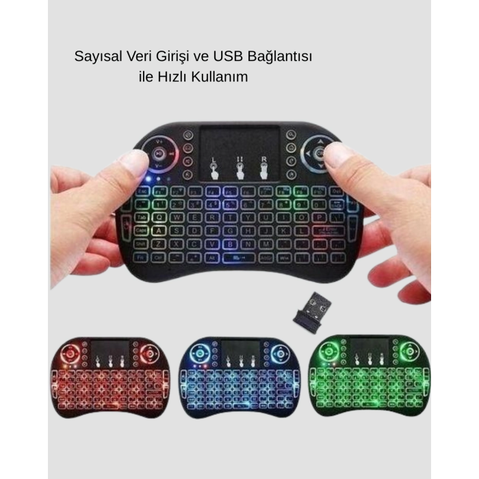 Aydınlatmalı Touchpad’li Q Klavye – Türkçe Karakterli, Usb Bağlantılı, Numerik Tuş Takımı ( Lisinya )