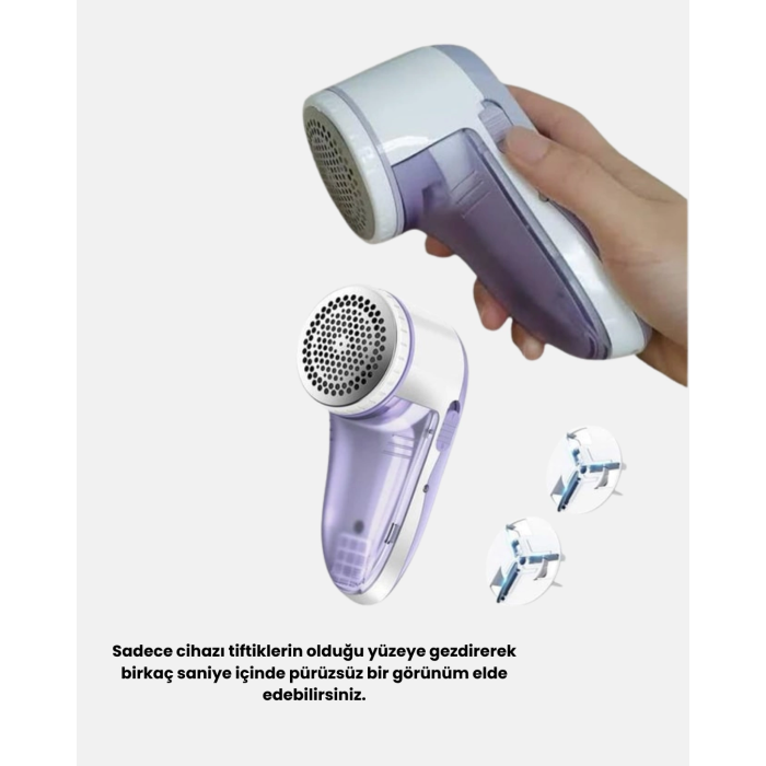 Usb Şarjlı Tiftik Temizleyici – Kolay Temizlenen Hazne Ve Bıçak, Taşınabilir ( Lisinya )