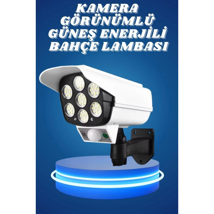 Bahçe Aydınlatması Hareket Sensörlü Led Aydınlatma Kamera Görünümlü ( Lisinya )
