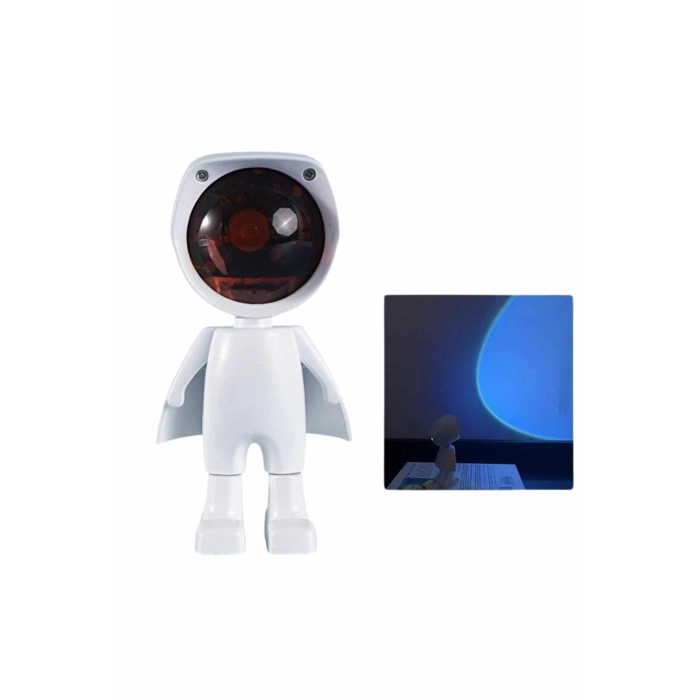 Gün Batımı Lambası Işık Arka Plan Projektör Sevimli Astronot Enerji Tasarruflu ( Lisinya )