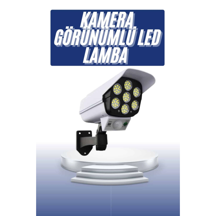 Solar Bahçe Lambası Uzaktan Kumandalı Kamera Görünümlü Hareket Sensörlü ( Lisinya )