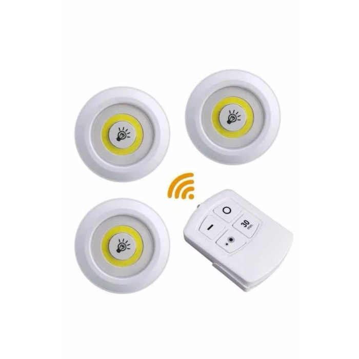 Kablosuz Pilli Işıldak  Masa Lambası Mutfak Tezgah Altı Banyo Dolabı Dolap İçi ( Lisinya )