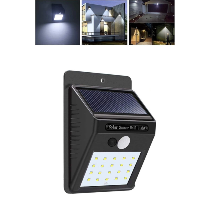 Solar Dekoratif Lambası Sensörlü Led Işık Bahçe Aydınlatma ( Lisinya )