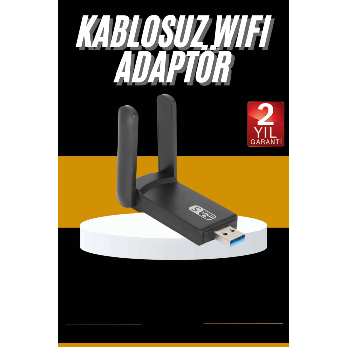 Mbps Kablosuz Alıcı Kablosuz Kablosuz Adaptörü Çift Band Çift Antenli ( Lisinya )