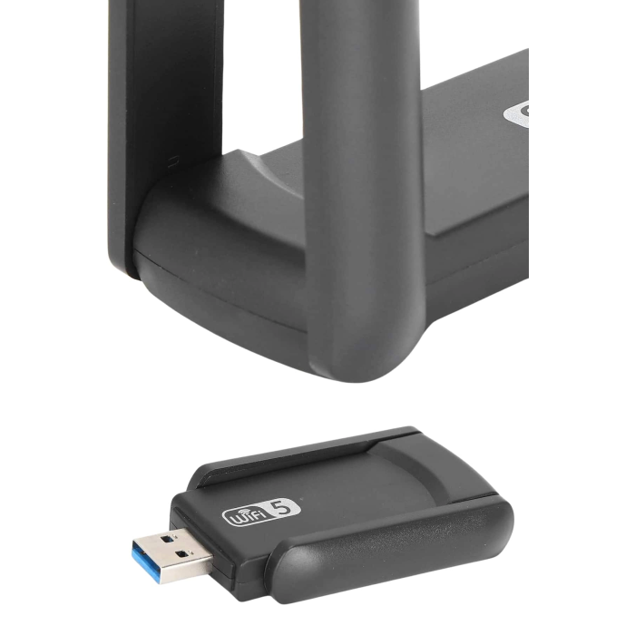 Mbps Kablosuz Alıcı Kablosuz Kablosuz Adaptörü Çift Band Çift Antenli ( Lisinya )