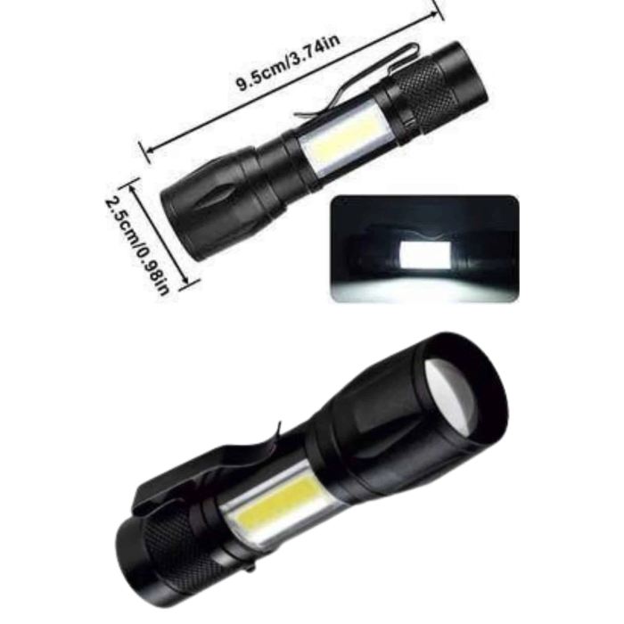 Uzun Menzilli Şarjlı El Feneri Uzun Ömürlü Led Işık Lamba ( Lisinya )