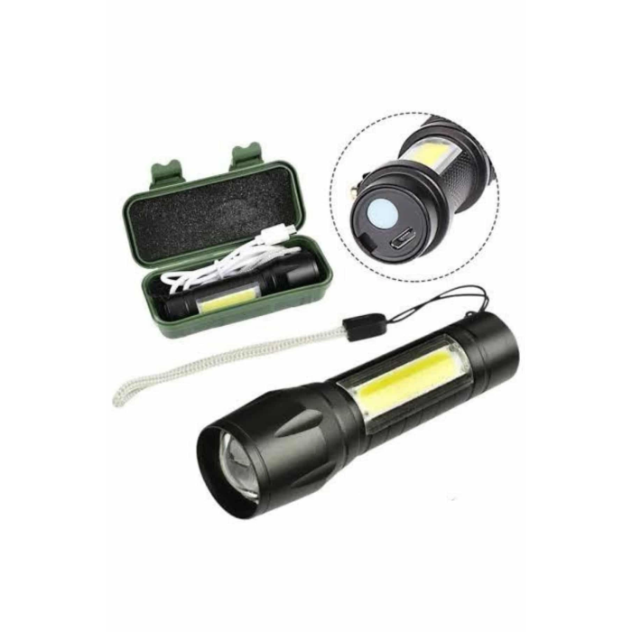 Led Lamba El Feneri Küçük Taşınabilir Usb Şarjlı Acil Durum Lambası ( Lisinya )