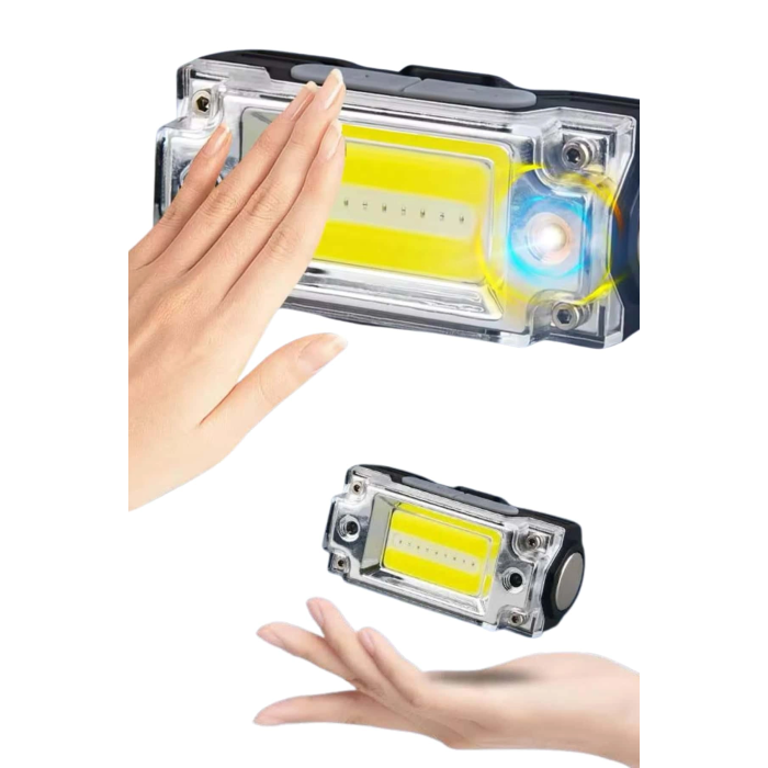 Sensörlü Kamp Lambası Ayarlanabilir Kafa Lambası Kafa Bantlı ( Lisinya )