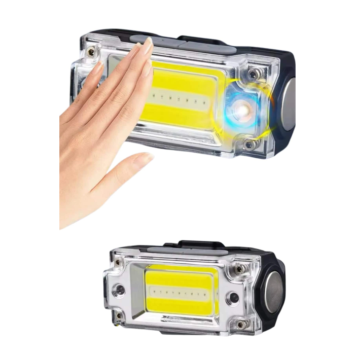 Yüksek Işıklı Şarjlı Ve Sensörlü Led Kafa Lambası Kamp Lambası ( Lisinya )