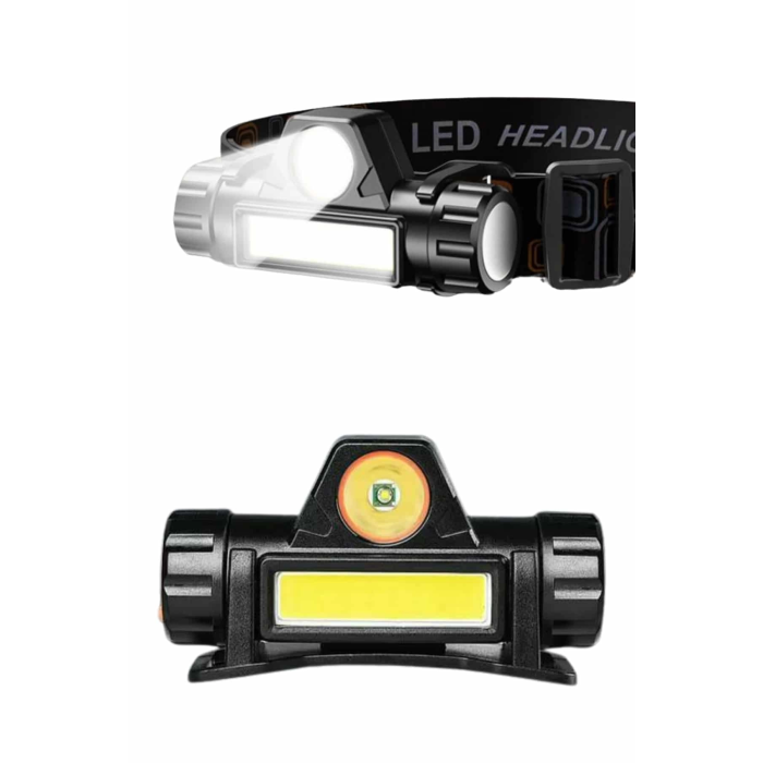 Kafa Lambası Çalışma Işığı Kafa Feneri Şarjlı Mıknatıslı Fenerli ( Lisinya )