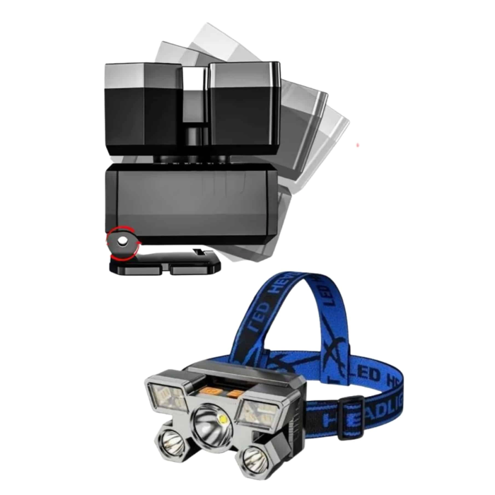 5 Led Far Şarj Edilebilir Güçlü Kafa Lambası Kamp Lambası 4 Modlu (kopya) ( Lisinya )