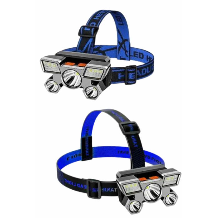 El Feneri Süper Kafa Lambası 4 Modlu 5 Led Kafa Feneri ( Lisinya )