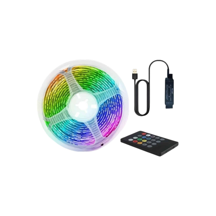 Rgb Şerit Led 10 Metre Led Işık Kumanda İle Kontrol Rgb ( Lisinya )