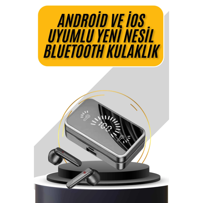 İos Android Uyumlu Bluetooth Kulaklık Kablosuz Kulaklık Yüksek Basslı ( Lisinya )