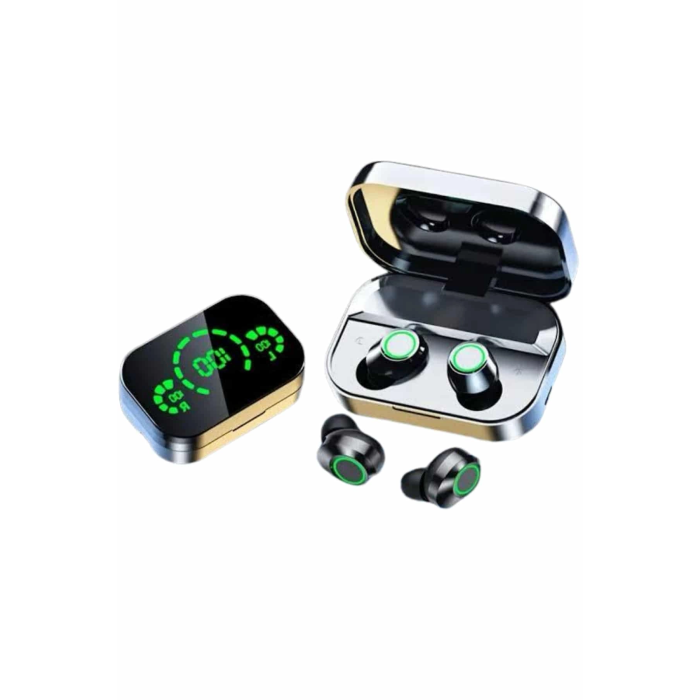 Kablosuz Bluetooth Kulaklık Çift Telefon Destekli Powerbankli Dijital Göstergeli ( Lisinya )