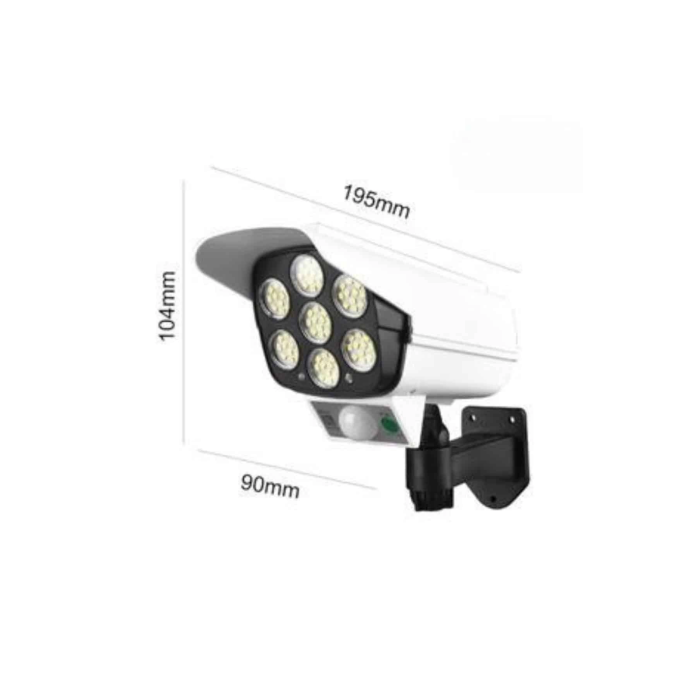 Solar Lamba Kamera Görünümlü Duvar Lambası Dönebilen Bahçe Aydınlatması ( Lisinya )