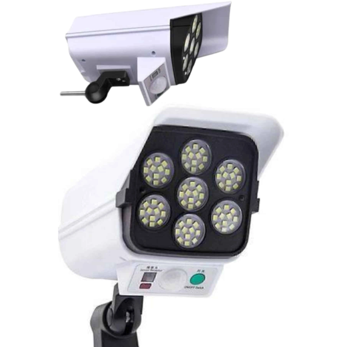 Solar Lamba Kamera Görünümlü Duvar Lambası Dönebilen Bahçe Aydınlatması ( Lisinya )