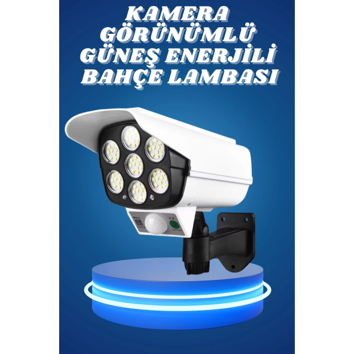 Bahçe Aydınlatması Hareket Sensörlü Led Aydınlatma Kamera Görünümlü ( Lisinya )