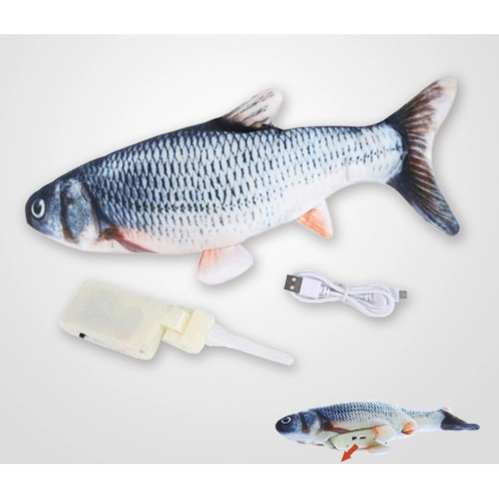 Hareketli Balık Kedi Oyuncağı Şarjlı ( Lisinya )