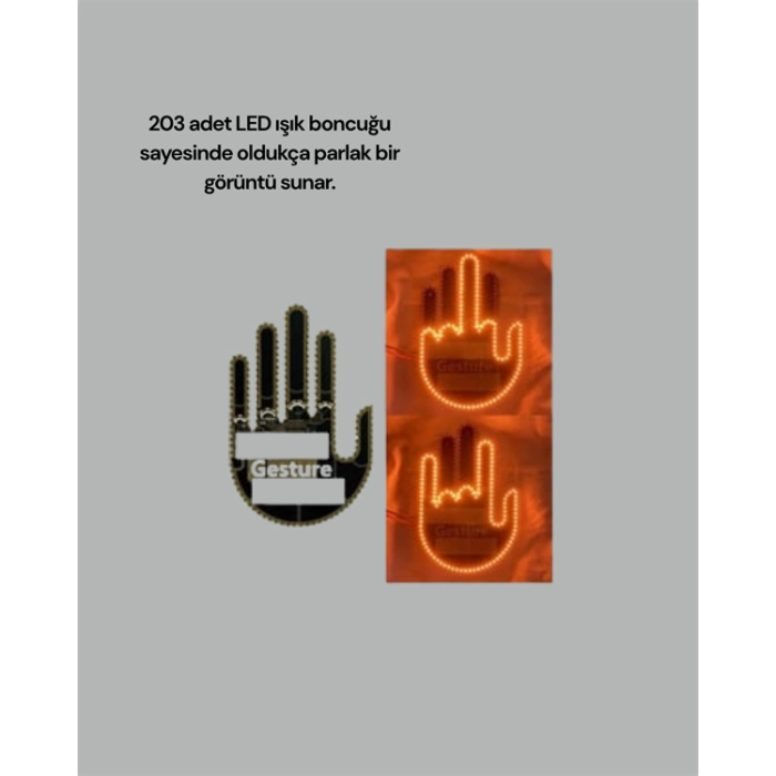 Aracınız İçin Eğlenceli Ve Güvenli İletişim: Led Jest Lambası, Uzaktan Kumandalı, Kolay Montaj ( Lisinya )