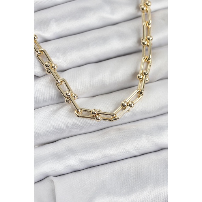 Pirinç Gold Renk Tifani Model Kadın Kolye - Lisinya