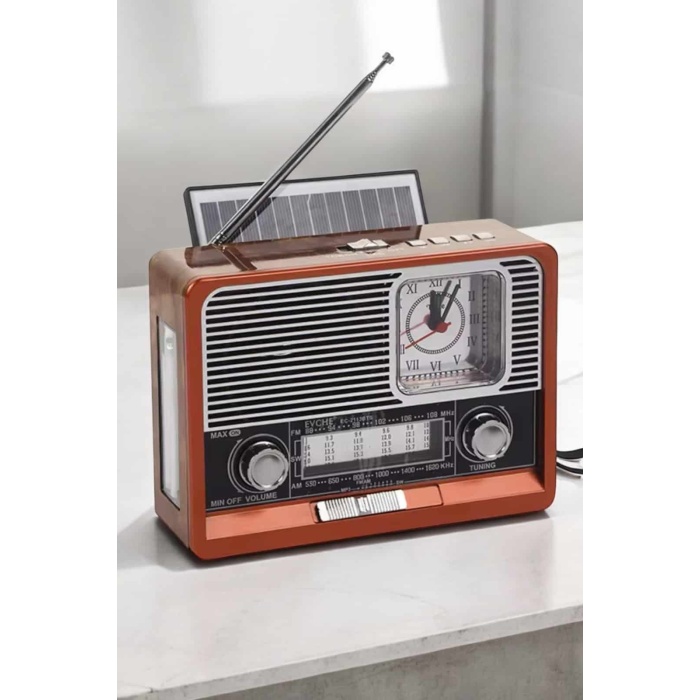 Nostaljik Görünümlü USB Girişli Bluetooth Bağlantılı Radyo - Lisinya