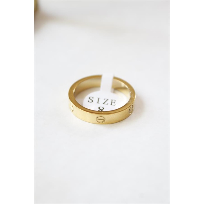 6lı Crt Model İnce Alyans Yüzük Seti - Altın