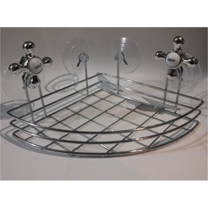 Banyo Organizeri - Çok Amaçlı Köşe Organizer Vantuzlu -