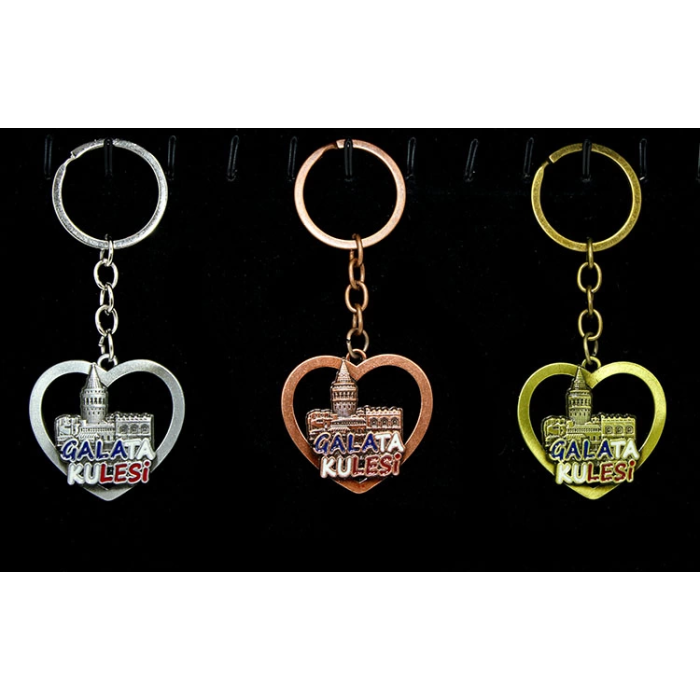 Metal Galata Kulesi Anahtarlık Alk2209 -