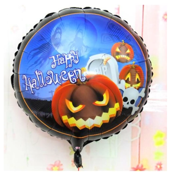 Happy Halloween Balkabağı Folyo Balon 18 İnç -