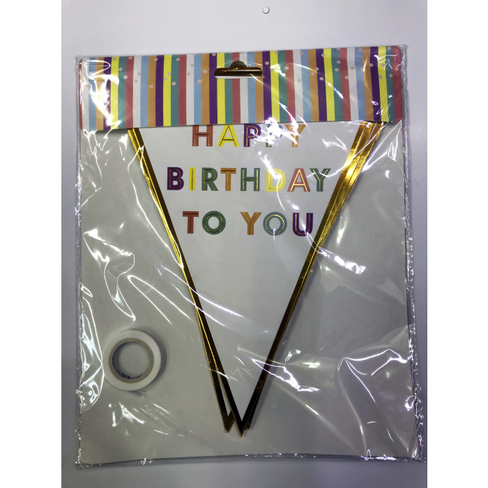 Happy Birthday To You Flama Bayrak Süs -